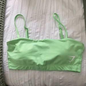 Neon Green Gymshark Bandeau Bra